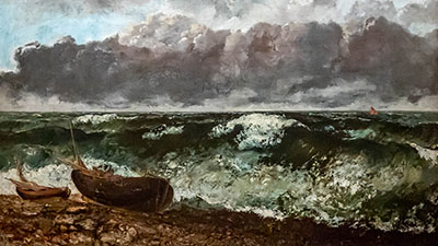 Musée d'Orsay:Gustave Courbet (1819 - 1877) La Mer orageuse 